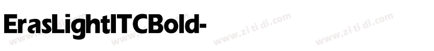 ErasLightITC Bold字体转换